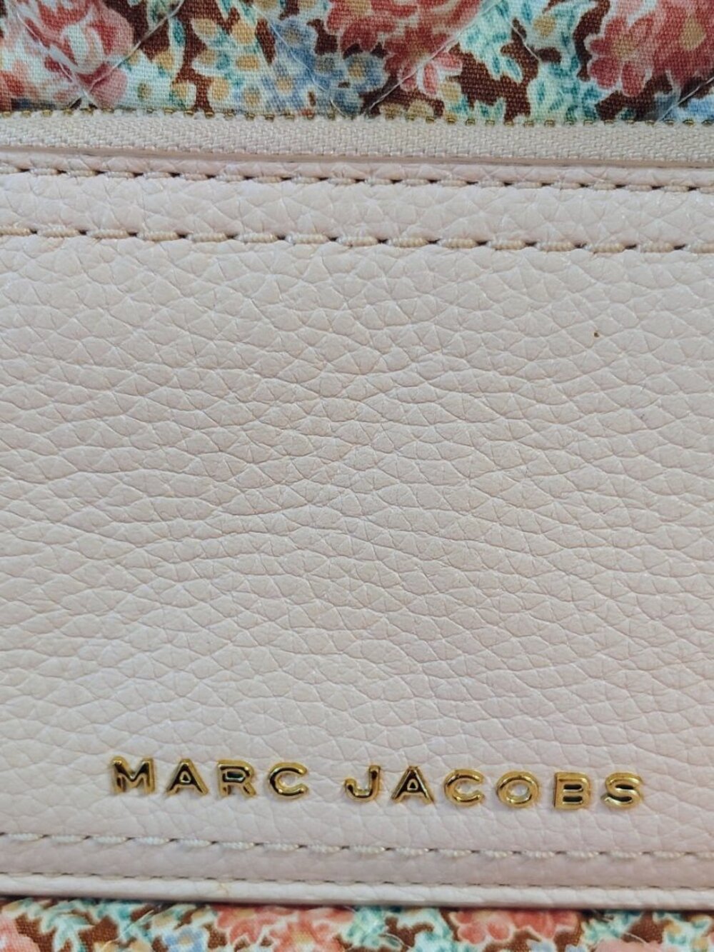 Marc Jacobs Groove Top Zip ID Card Wallet Key Fob Holder, Rose